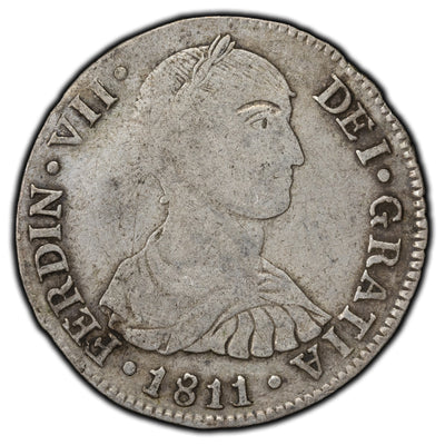 SOLD Peru 1811-JP 2 Reales Silver Coin