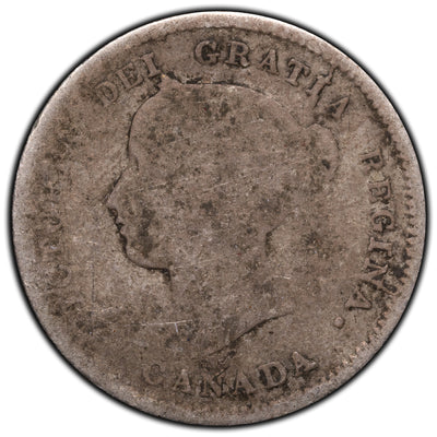 SOLD Canada 1870 Narrow 5 Cents Silver Coin