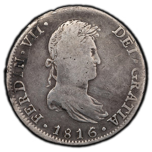 SOLD Mexico 1816 Mo-JJ 8 Reales Silver Coin