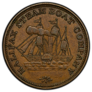 SOLD Canada Halifax Steam Boat Company Ferry Token TR-1 Br. 900