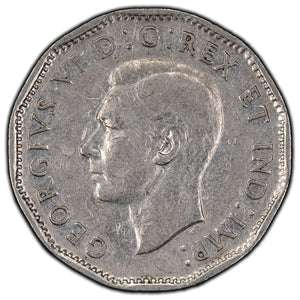 SOLD Canada 1947 Dot 5 Cents Nickel Coin - Fine