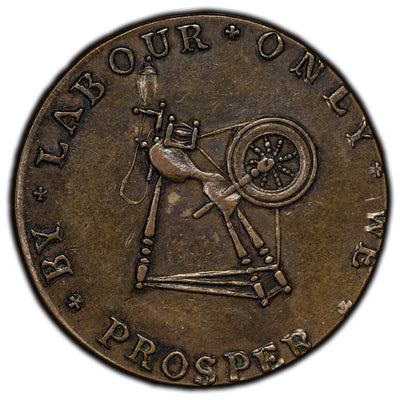 SOLD Ireland ND Dublin House of Industry 1/2 Half Penny Token D&H #27