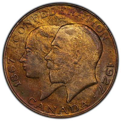 Canada 1927 Confederation 60 Years Commemorative Medal 25.5mm