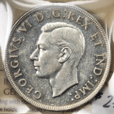 SOLD Canada 1947 Blunt 7 $1 Silver Dollar Coin - ICCS MS-60