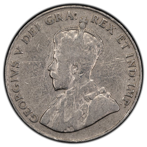 SOLD Canada 1925 5 Cents Nickel Coin - Scratches