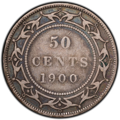 SOLD Newfoundland 1900 50 Cents Half Dollar Silver Coin
