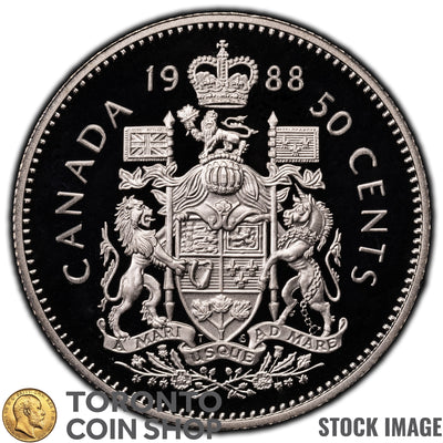Canada 1988 50 Cents Coin - Proof Strike