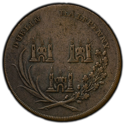 Ireland ND Dublin God Grant Peace 1/2 Half Penny Token D&H #14a