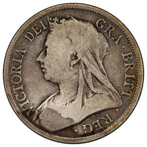 SOLD Great Britain 1894 1/2 Half Crown Silver Coin