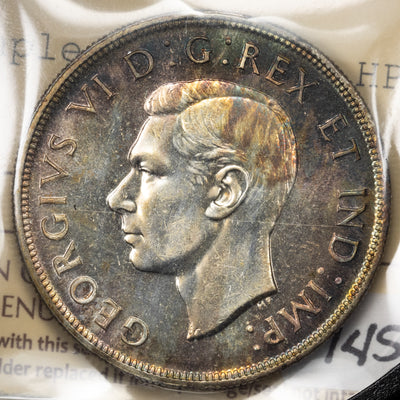 SOLD Canada 1947 ML Maple Leaf 2xHP $1 Silver Dollar Coin - ICCS MS-63