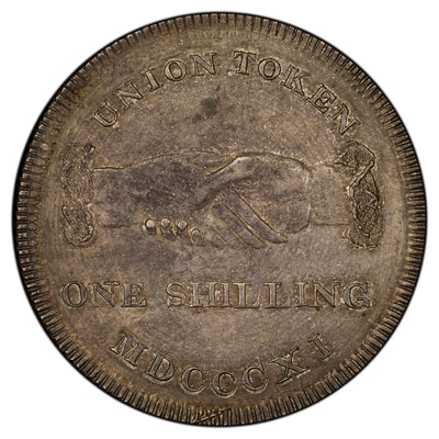 SOLD Great Britain 1811 One Shilling Union Silver Token Chichester D&H #6