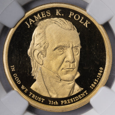 SOLD United States 2009 $1 Dollar Coin James K. Polk - NGC PF-69 UC
