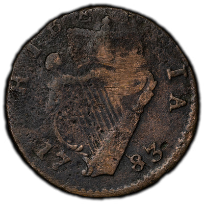 Ireland 1783 Contemporary Faux 1/2 Half Penny Coin