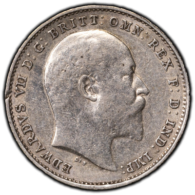 SOLD Great Britain 1908 3 Pence Silver Coin