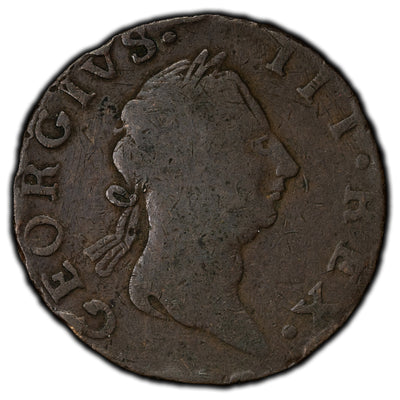 Ireland 1760 Contemporary Faux 1/2 Half Penny Coin