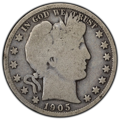 SOLD United States 1905-O 50 Cents Barber Half Dollar Silver Coin