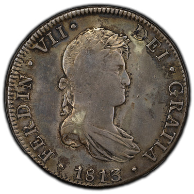 SOLD Mexico 1813 Mo-JJ 8 Reales Silver Coin KM #111