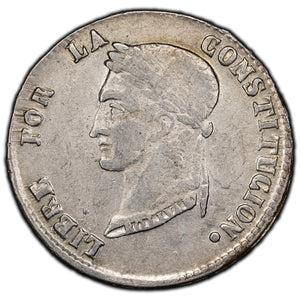 SOLD Bolivia 1855 Pts-MJ 4 Soles Silver Coin