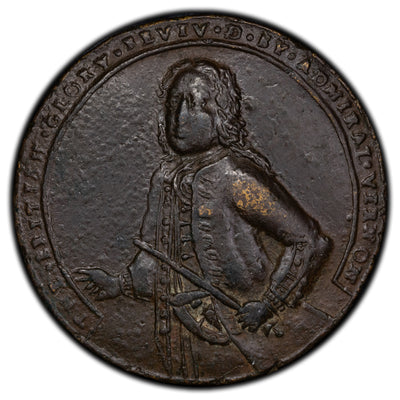Great Britain 1739 Admiral Vernon Medal 37mm Eimer 552 - Corrosion