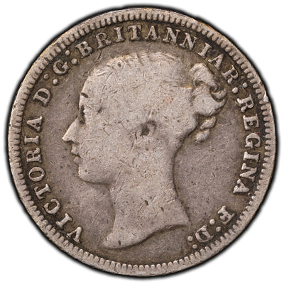 SOLD Great Britain 1875 3 Pence Silver Coin