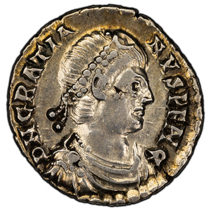 SOLD Ancient Rome Gratian AD 367-383 Siliqua Silver Coin