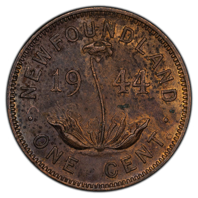 Newfoundland 1944-C 1 Small Cent Coin - EF