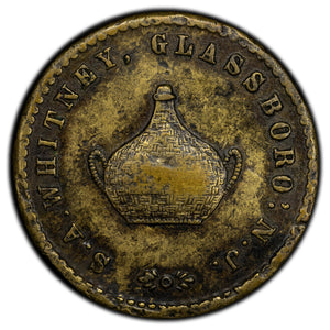 SOLD United States 1852 Glassboro NJ 1 Cent Token S.A. Whitney M-NJ-16