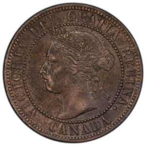 SOLD Canada 1900 1 Large Cent Coin - EF (old cleaning)