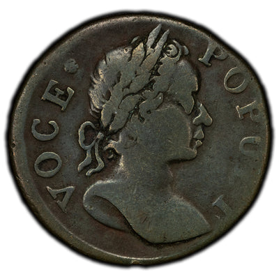 SOLD Ireland 1760 Voci Populi 1/2 Half Penny Type #1