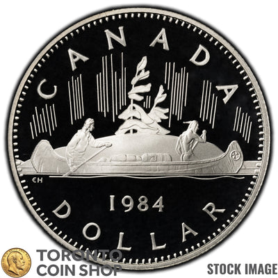 Canada 1984 $1 Dollar Nickel Coin - Proof Strike