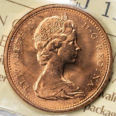 SOLD Canada 1965 SmBds Blt 5 1 Small Cent Coin - ICCS MS-66 Red