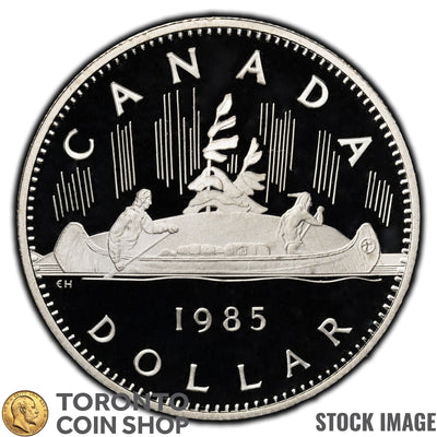 Canada 1985 $1 Dollar Nickel Coin - Proof Strike