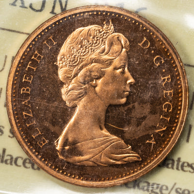 SOLD Canada 1965 SmBds Blt 5 1 Small Cent Coin - ICCS PL-67 Red UHC