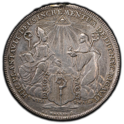 SOLD Germany Eichstätt 1757 Thaler Silver Coin KM #75 - Mount Removed