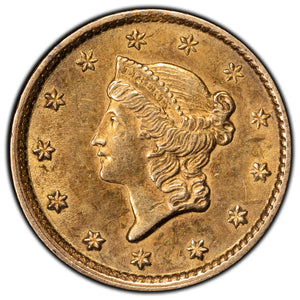 SOLD United States 1854 $1 Type 1 Gold Dollar Coin