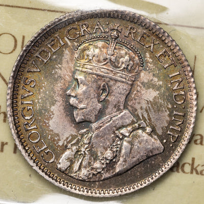 SOLD Canada 1917 10 Cents Dime Silver Coin - ICCS MS-65