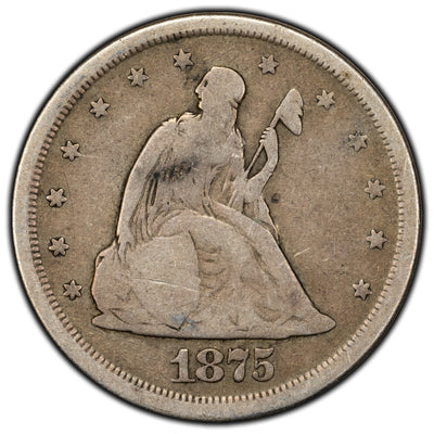 SOLD United States 1875-S 20 Cents Seated Liberty Silver Coin