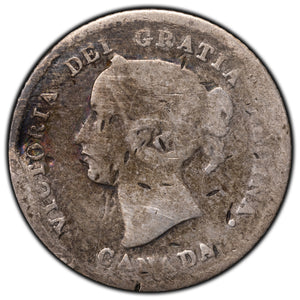 SOLD Canada 1874-H Plain 4 5 Cents Silver Coin