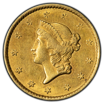 SOLD United States 1849 $1 One Dollar Gold Coin