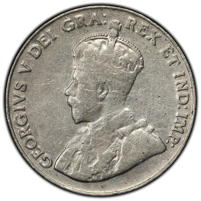 SOLD Canada 1926 Far 6 5 Cents Nickel Coin - Reverse Corrosion