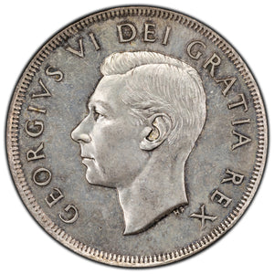 SOLD Canada 1949 $1 Silver Dollar Coin - Matthew Ship - AU+
