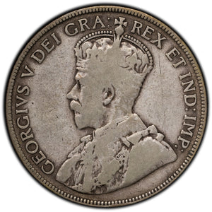 SOLD Canada 1931 50 Cents Half Dollar Silver Coin - VG