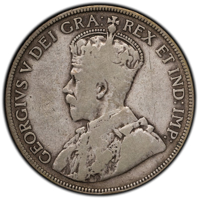 SOLD Canada 1931 50 Cents Half Dollar Silver Coin - VG