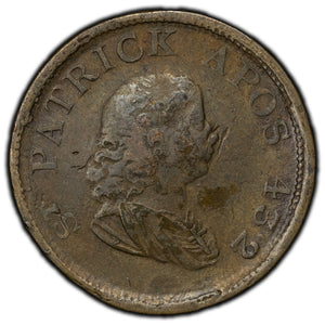 Ireland 1806 St. Patrick Apos 432 1/2 Half Penny Token W-2017