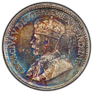 SOLD Canada 1914 5 Cents Silver Coin - Pretty Toning