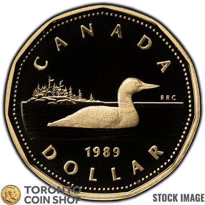 Canada 1989 $1 Dollar Loonie Coin - Proof Strike