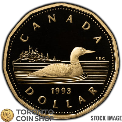 Canada 1993 $1 Dollar Loonie Coin - Proof Strike