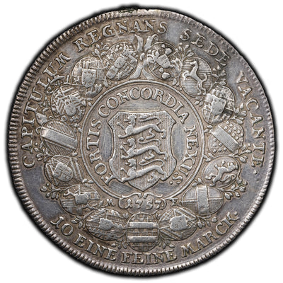 SOLD Germany Eichstätt 1757 Thaler Silver Coin KM #75 - Mount Removed