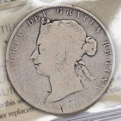 SOLD Canada 1890-H 50 Cents Half Dollar Silver Coin - ICCS AG-3