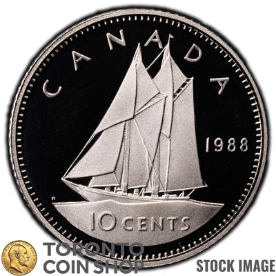 Canada 1988 10 Cents Coin - Proof Strike